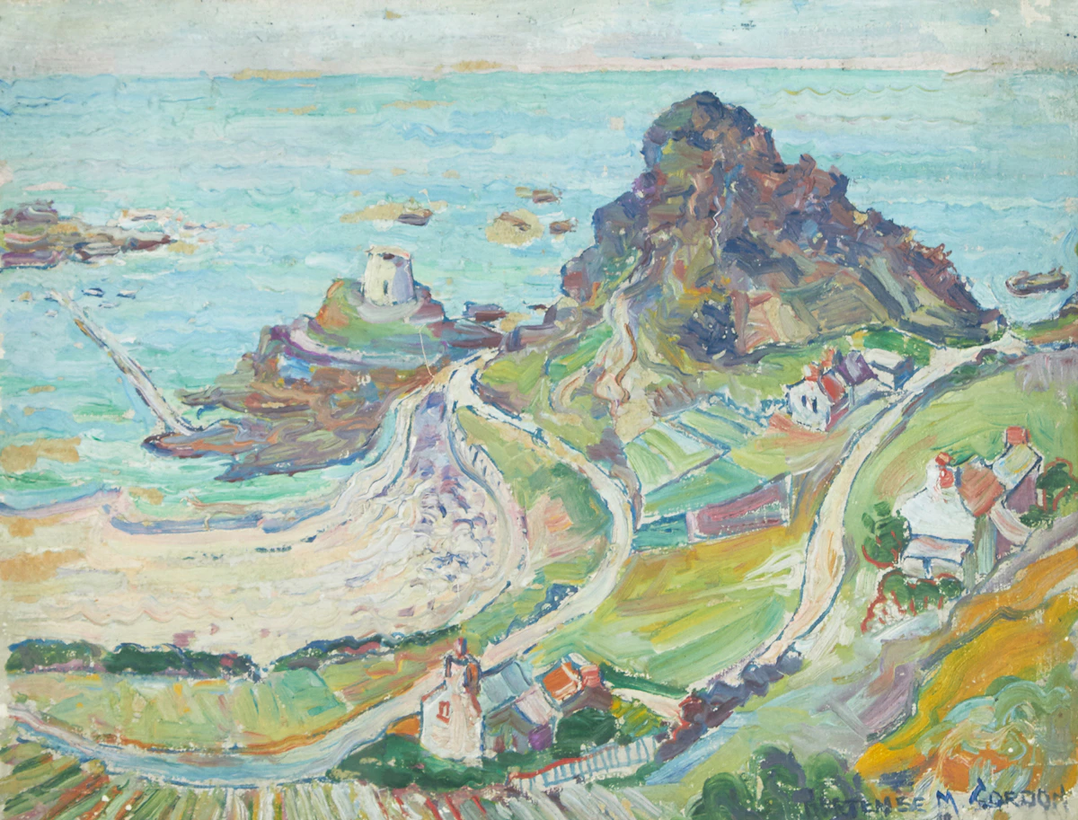 Hortense Mattice Gordon, Morning Seascape , oil on canvas