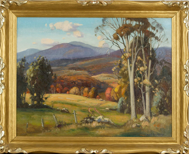 Frank Shirley Panabaker, Rolling Hills, oil on board - view 2