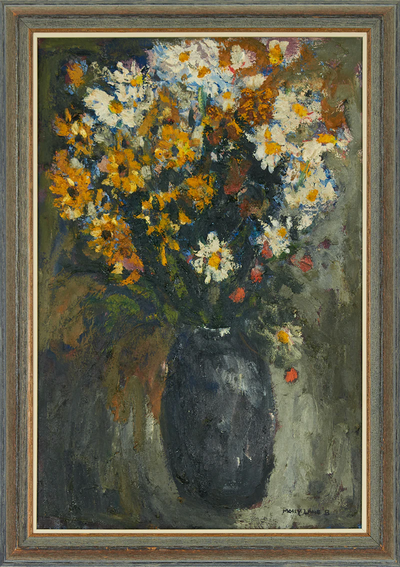 Molly Lamb Bobak, Floral Still Life, oil on board - view 2