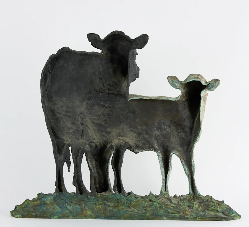 Joe Fafard, Atta Girl and Boy, patinated bronze, 1998 - view 2