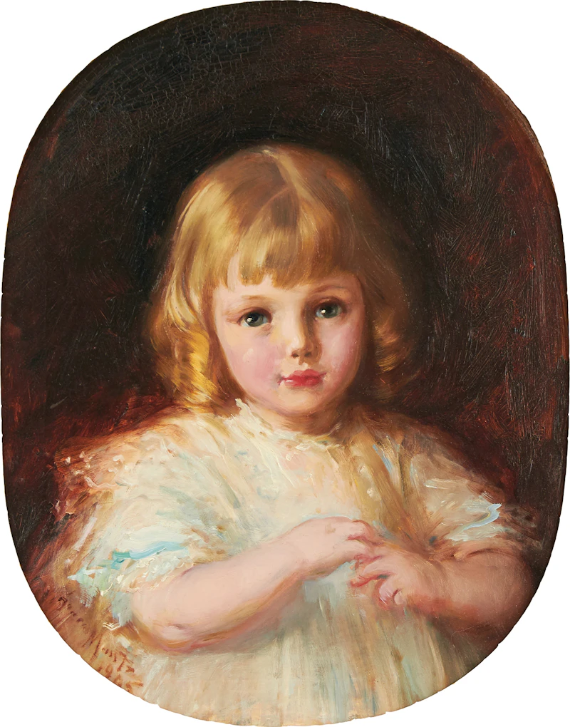 Portrait of a Young Girl by Laura Adeline Muntz Lyall