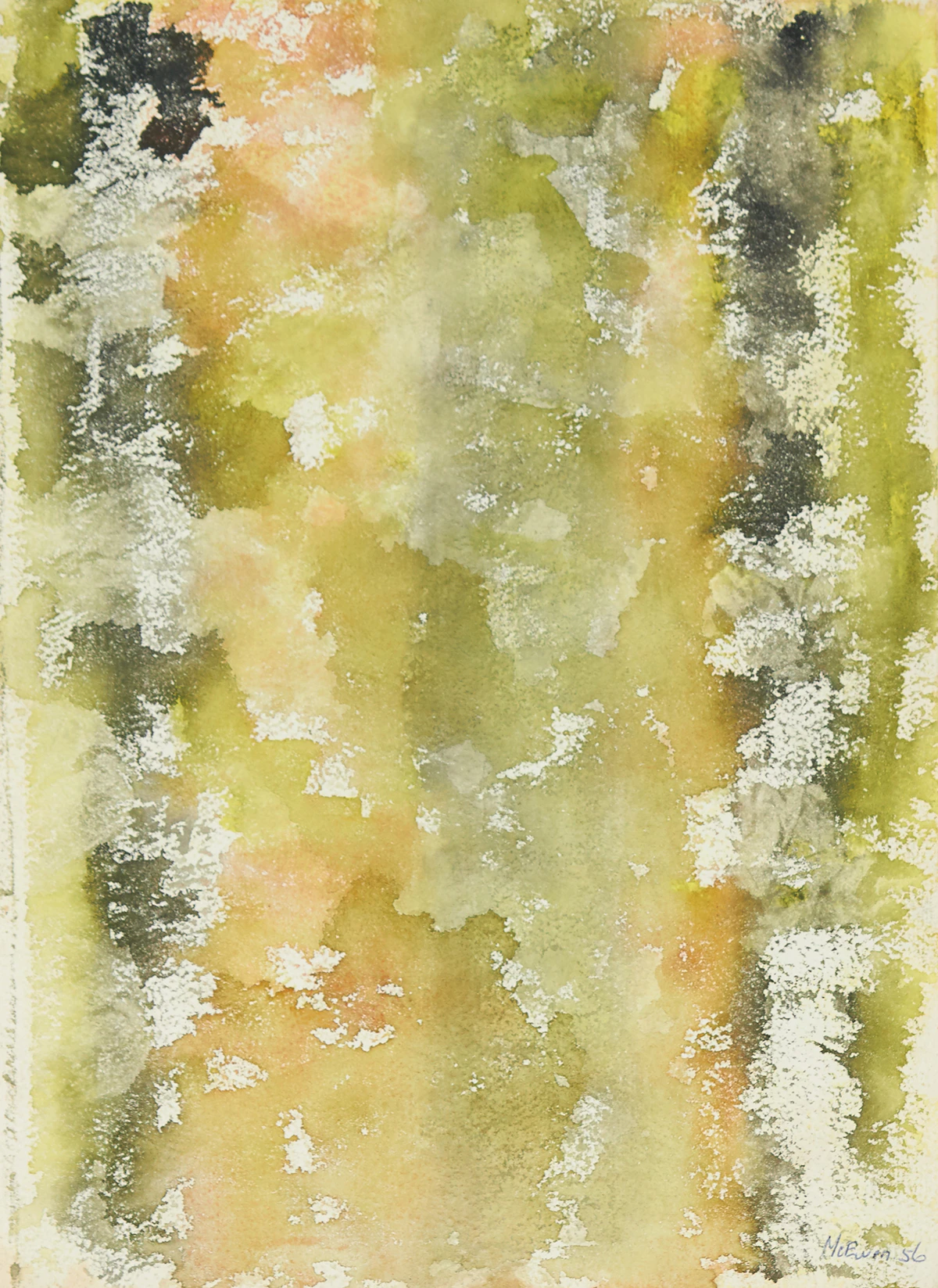 Jean Albert McEwen, Abstract Composition, watercolour, 1956