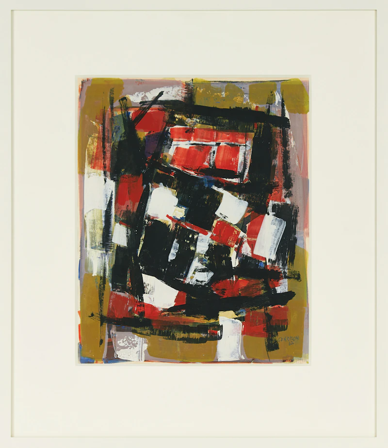 Pierre Gendron, Sans titre, gouache on paper, 1962 - view 2