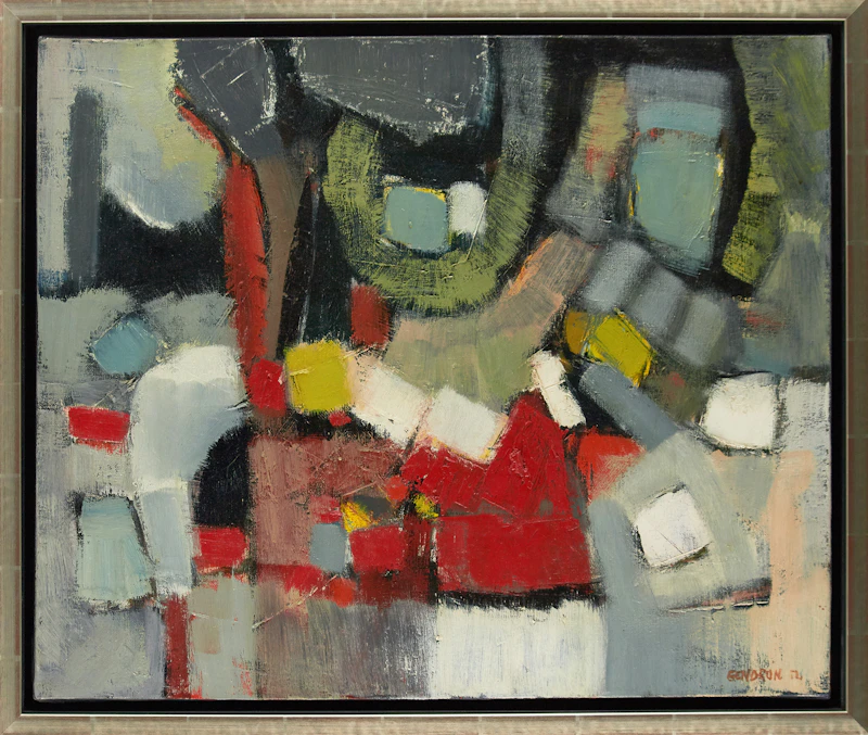 Pierre Gendron, Fondrière, oil on canvas, 1962 - view 2