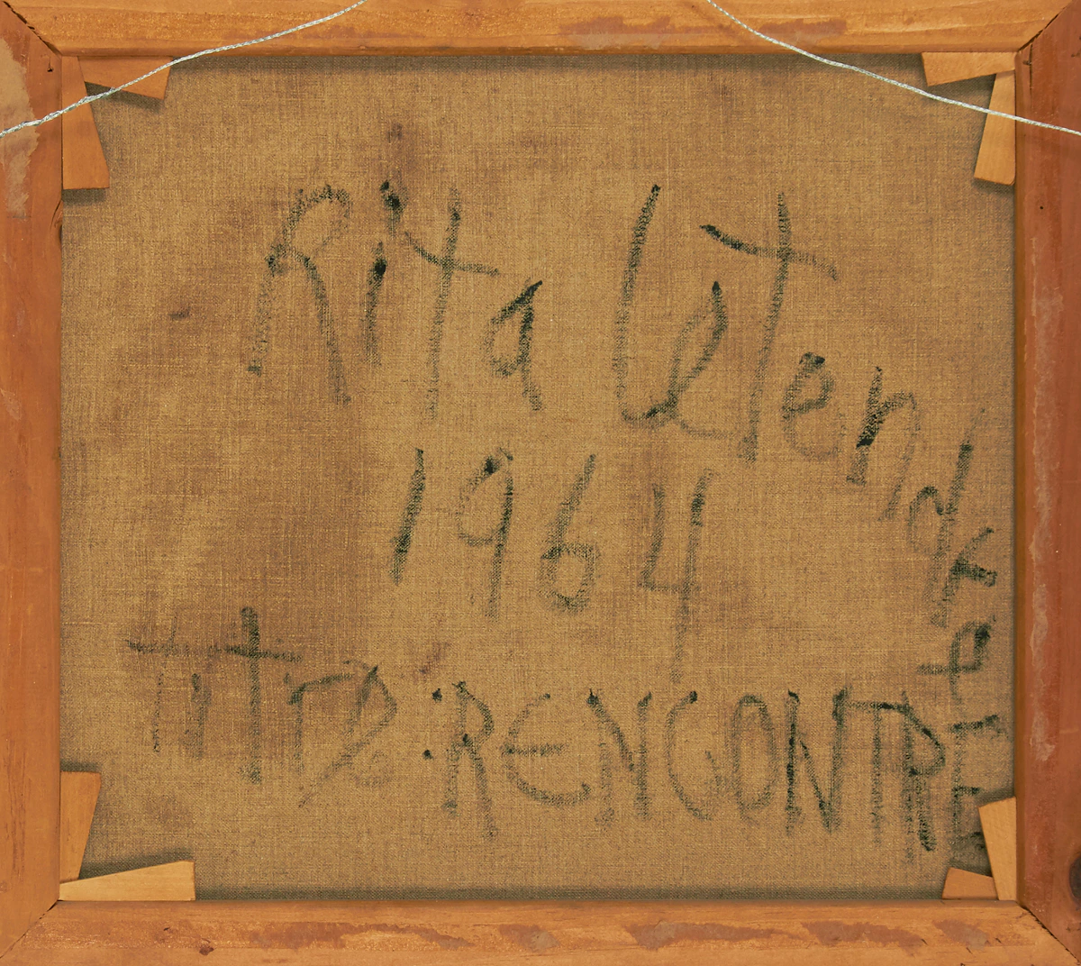 Rita Letendre, Rencontre, oil on canvas, 1964