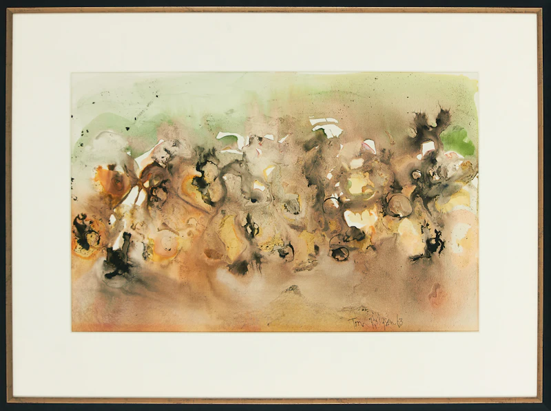 Thomas Sherlock Hodgson, Watercolour #2, ink and watercolour on illustration board, 1963 - view 2