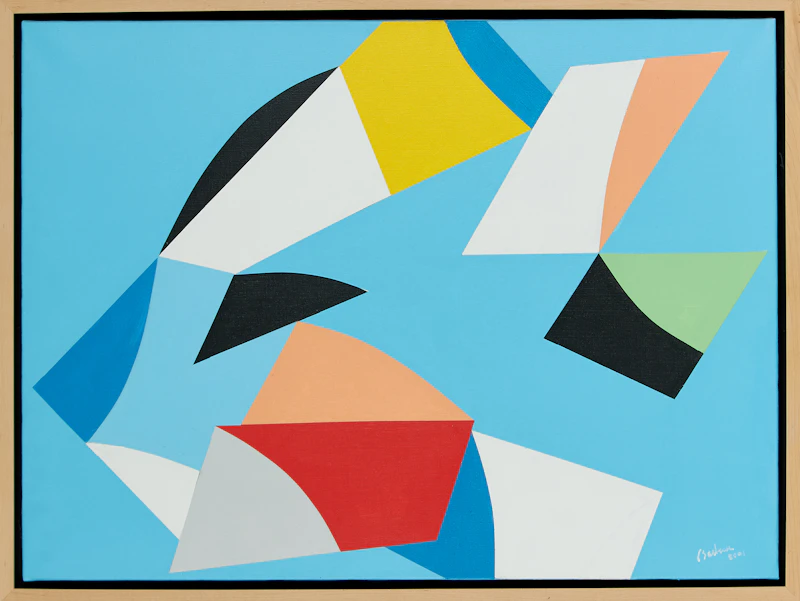 Christian Marcel Barbeau, La Neige De Ses Rires, acrylic on canvas, 2001 - view 2