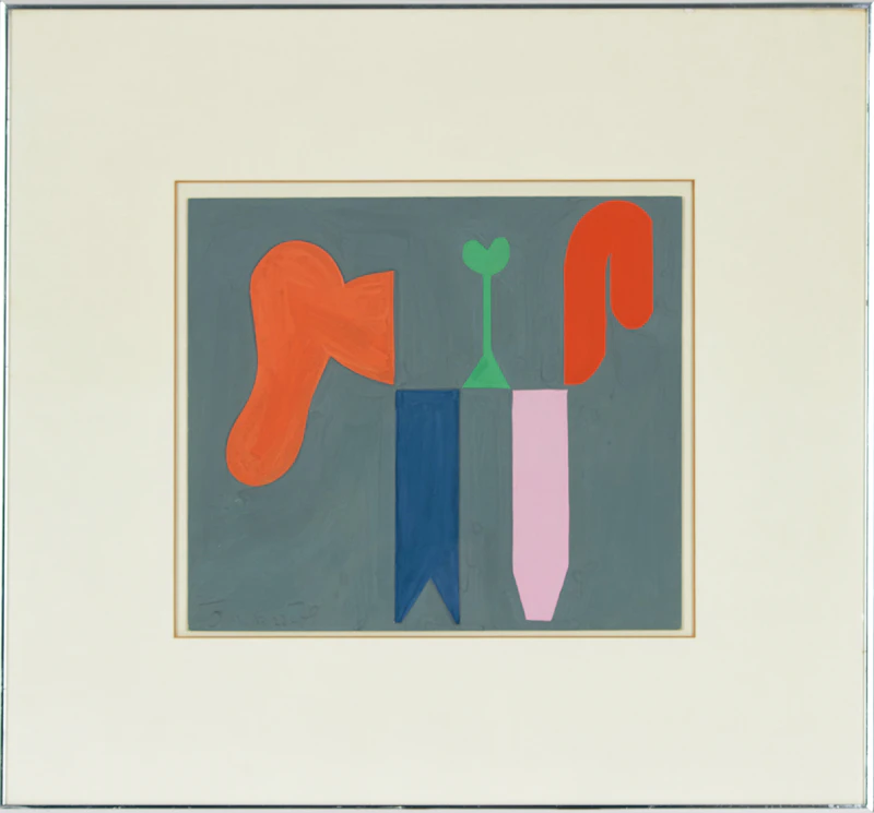 Harold Barling Town, Toy Horse, gouache on card, 1979 - view 2