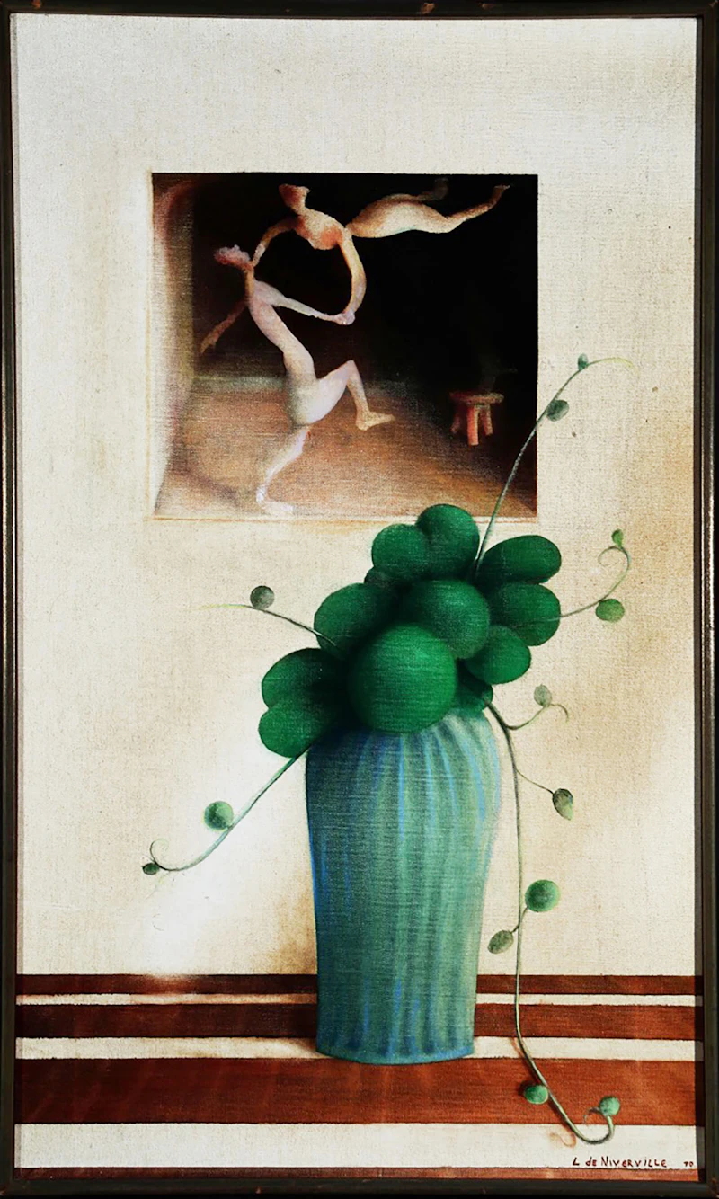 Louis de Niverville, Nature morte, oil on canvas, 1974 - view 2