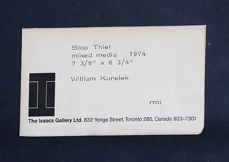 William Kurelek, Stop Thief!, mixed media on board, 1974 - view 3