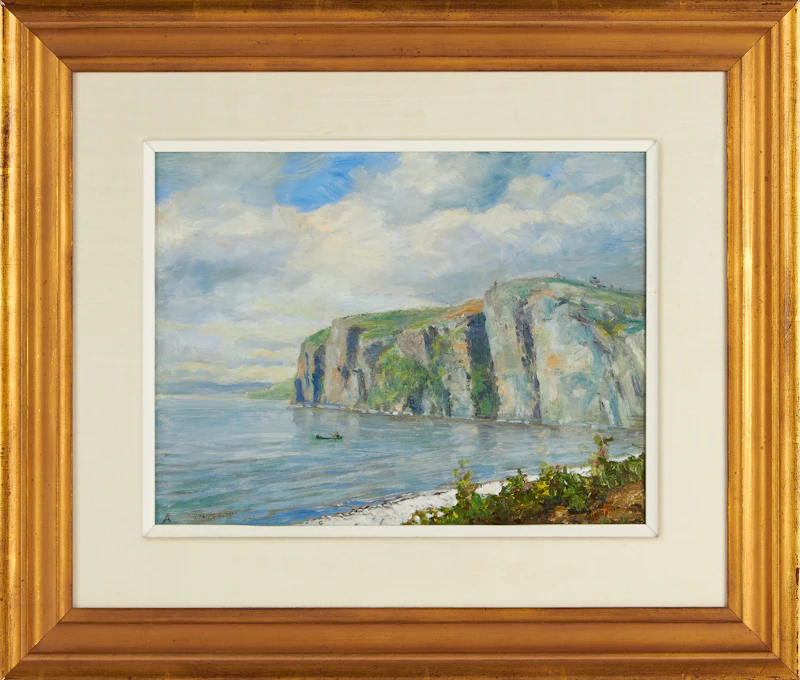 Frederic Marlett Bell-Smith, Bon Echo Rock (Afternoon), oil on board, 1921 - view 2