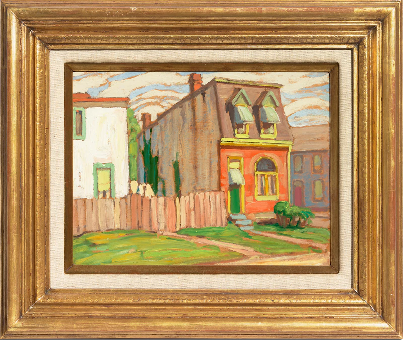 Lawren Stewart Harris, House, Toronto, oil on panel - view 2