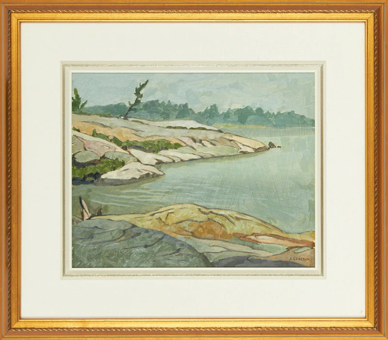 Alfred Joseph Casson, Jackknife Bay, oil on board, 1982 - view 2