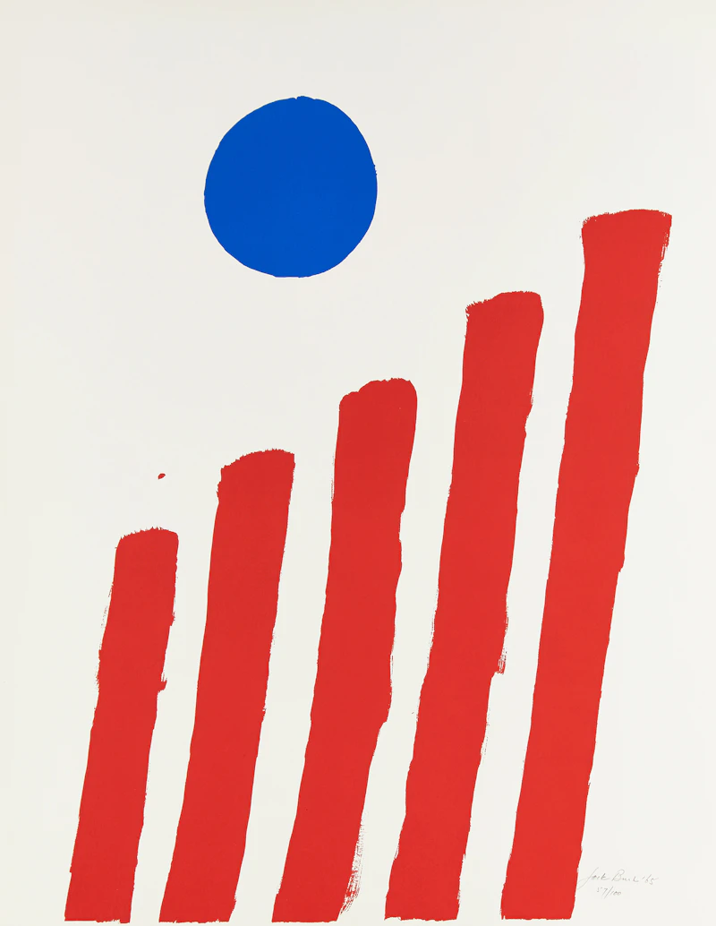Jack Hamilton Bush, Five Colour Prints (1965 Portfolio), complete set of five colour serigraphs, 1965 - view 4