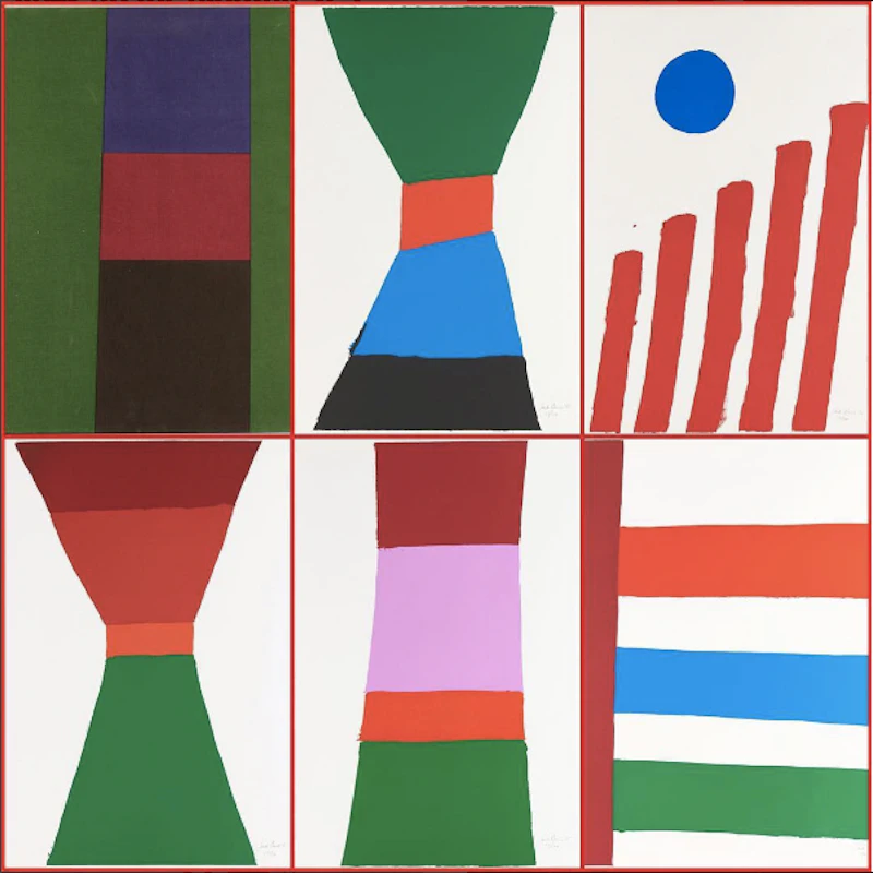 Jack Hamilton Bush, Five Colour Prints (1965 Portfolio), complete set of five colour serigraphs, 1965 - view 8