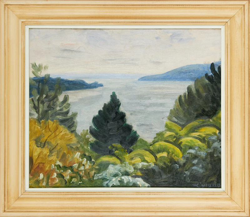 John Goodwin Lyman, Lake Massawippi, oil on board - view 2