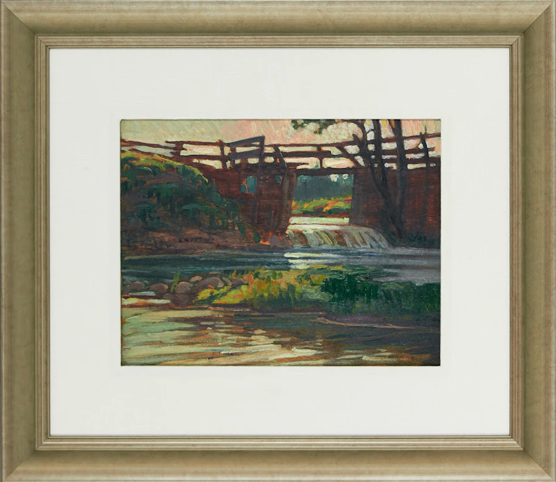 Doris Jean McCarthy, Near Fergus, Ontario, oil on board, 1933 - view 2