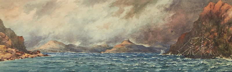 Canadian School, Entrance to St. John’s, Newfoundland; Occasional Bay, Labrador, pair of watercolours - view 2
