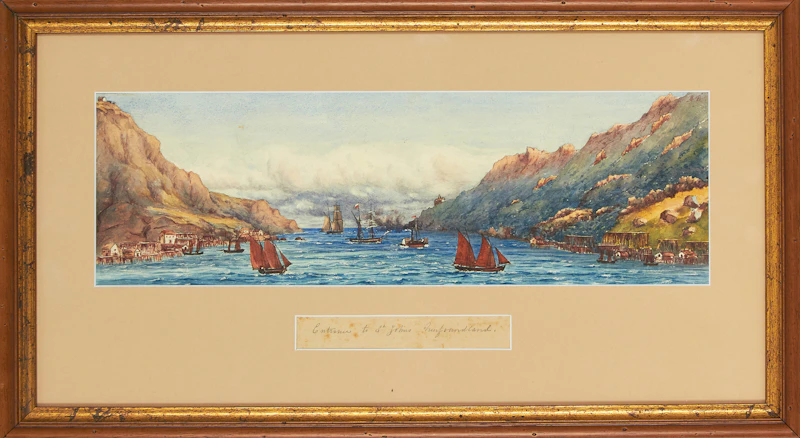 Canadian School, Entrance to St. John’s, Newfoundland; Occasional Bay, Labrador, pair of watercolours - view 3