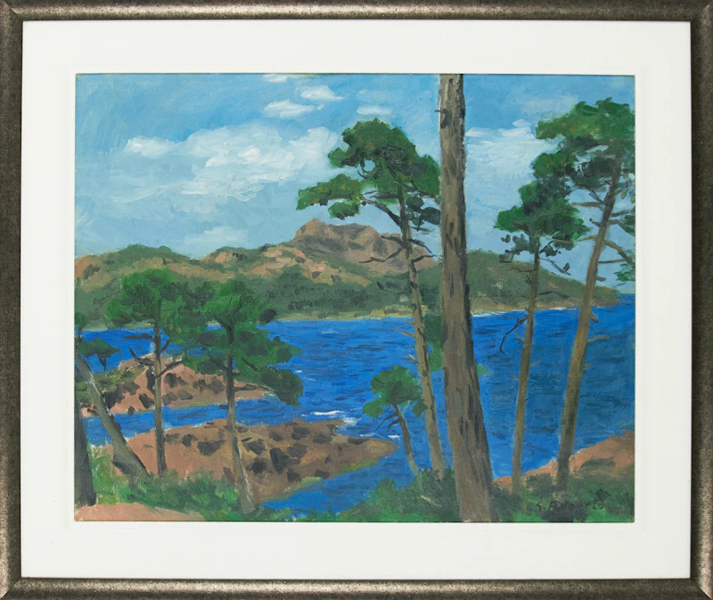William Goodridge Roberts, Shoreline Landscape, oil on canvas - view 2