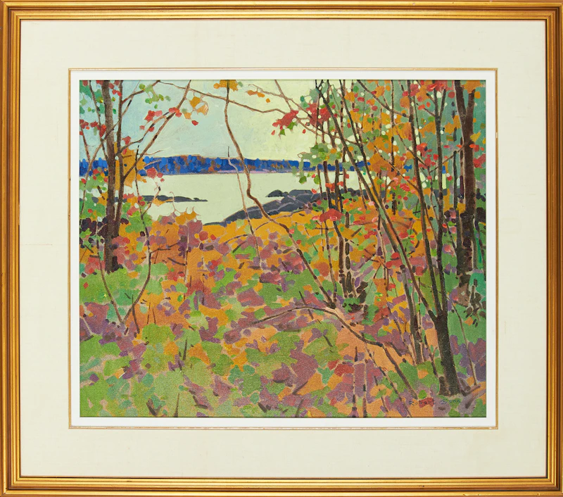 Robert Genn, October Pattern, Muskoka, acrylic on canvas - view 2