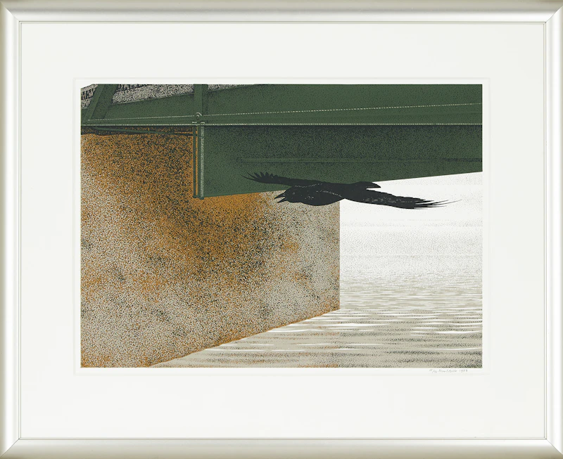 David Alexander Colville, Bridge and Raven, silkscreen, 1993 - view 2