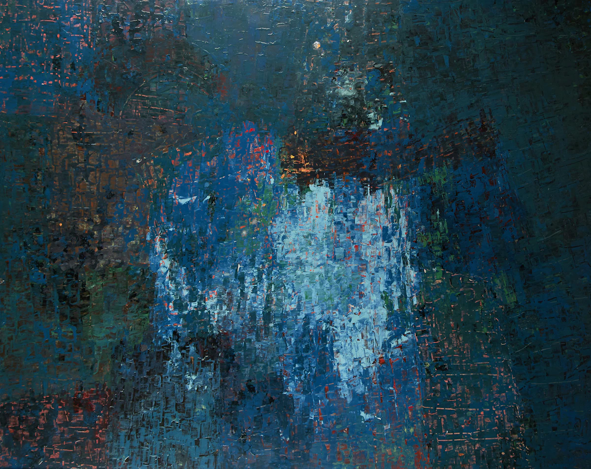 William Perehudoff, Abstract, circa 1958, oil on board
