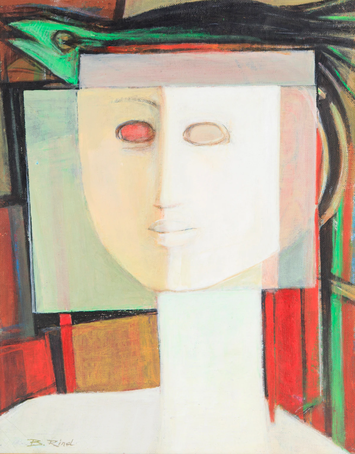 Rebecca Rind, Portrait, oil on canvas