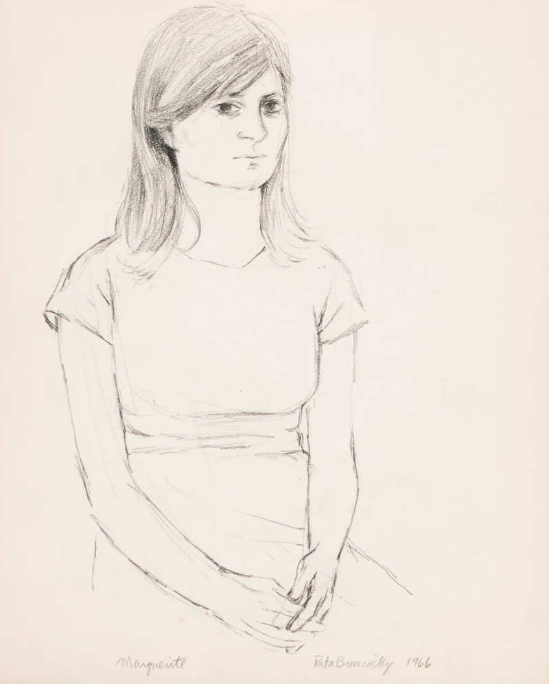 Rita Briansky, Marguerite; After Degas; Maria Shearer/Les Patineurs; Self Portrait, assorted media on paper (4) - view 4