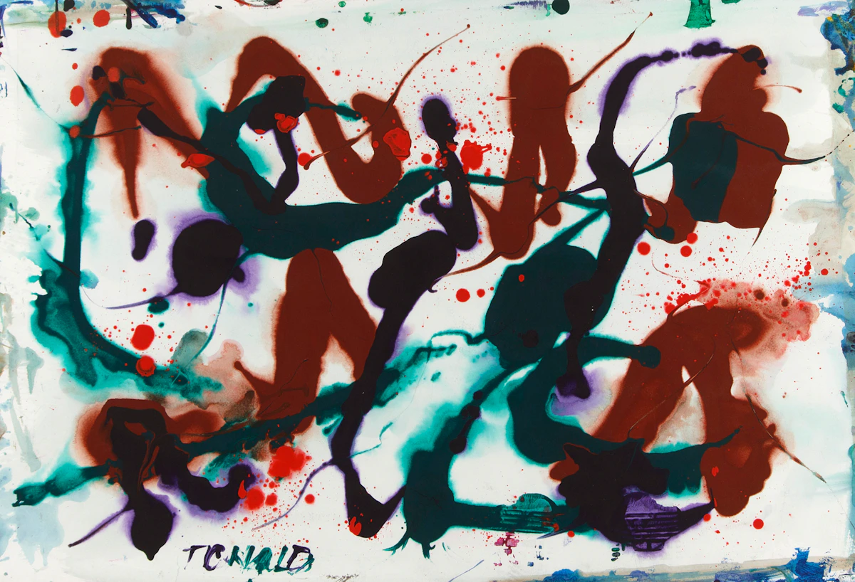 William Ronald, Untitled, acrylic on paper