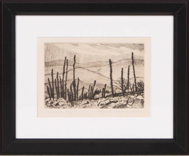 Bernice Fenwick Martin, Mullins, drypoint - view 2