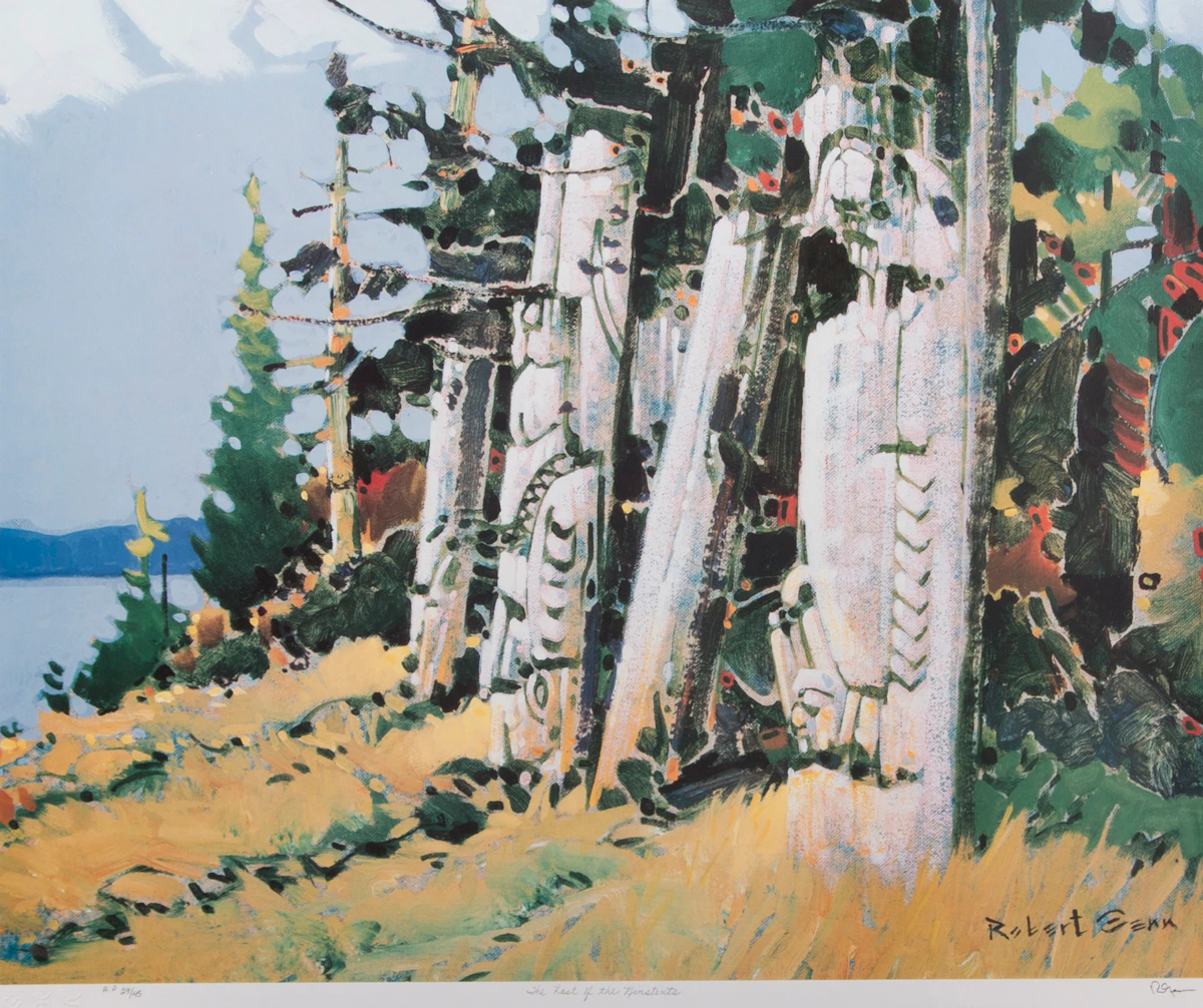 Robert Genn, The Last of the Ninstints; Morning on the West Coast Trail, pair of colour serigraphs