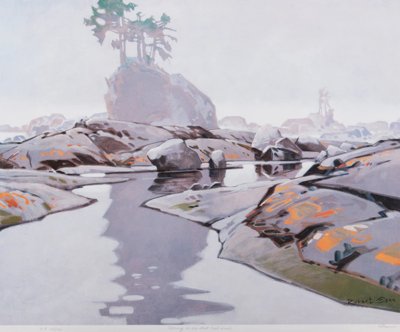 Robert Genn, The Last of the Ninstints; Morning on the West Coast Trail, pair of colour serigraphs - view 2