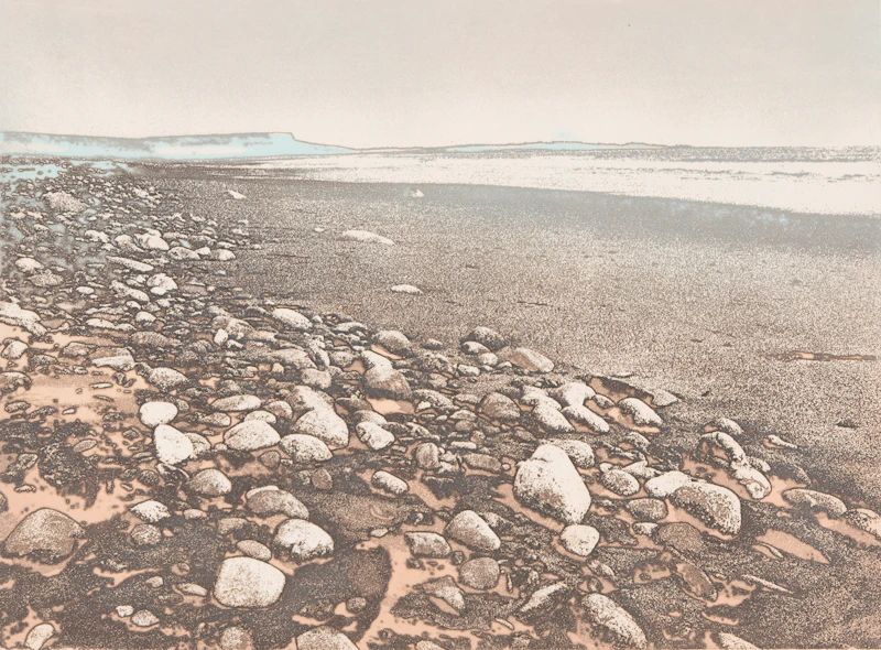 Edward John Bartram, Coastal Rock #4, Nova Scotia, colour etching, 1980 - view 2
