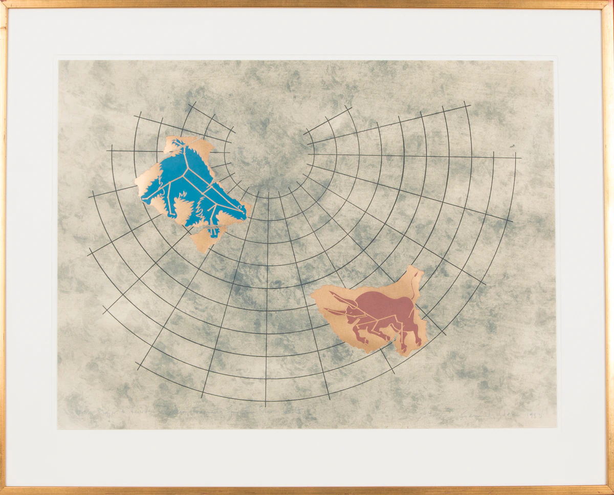General Idea, Ursa Major & Taurus: Pavillion Fragments from the Starry Vault, colour relief print, 1983
