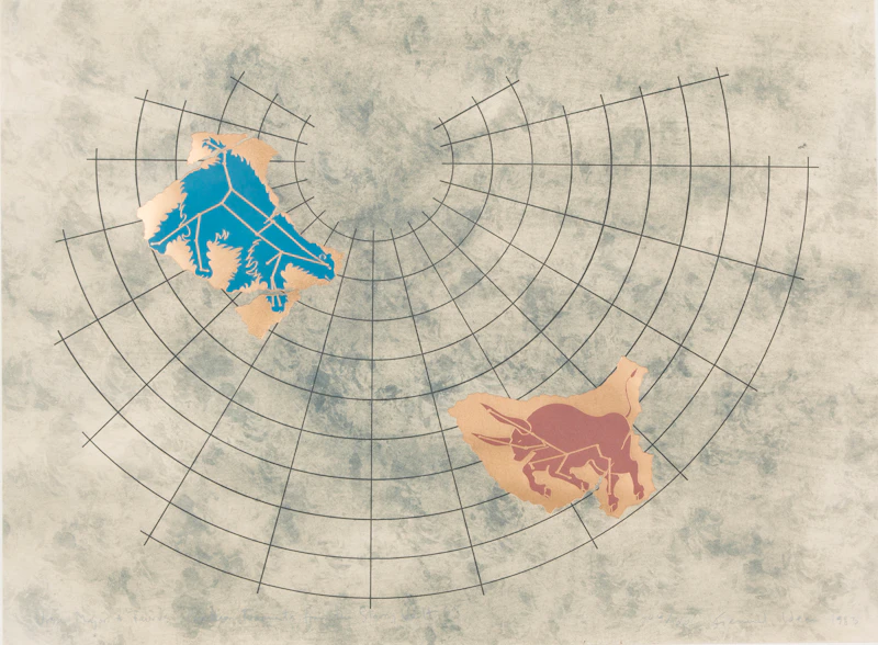 General Idea, Ursa Major & Taurus: Pavillion Fragments from the Starry Vault, colour relief print, 1983 - view 2