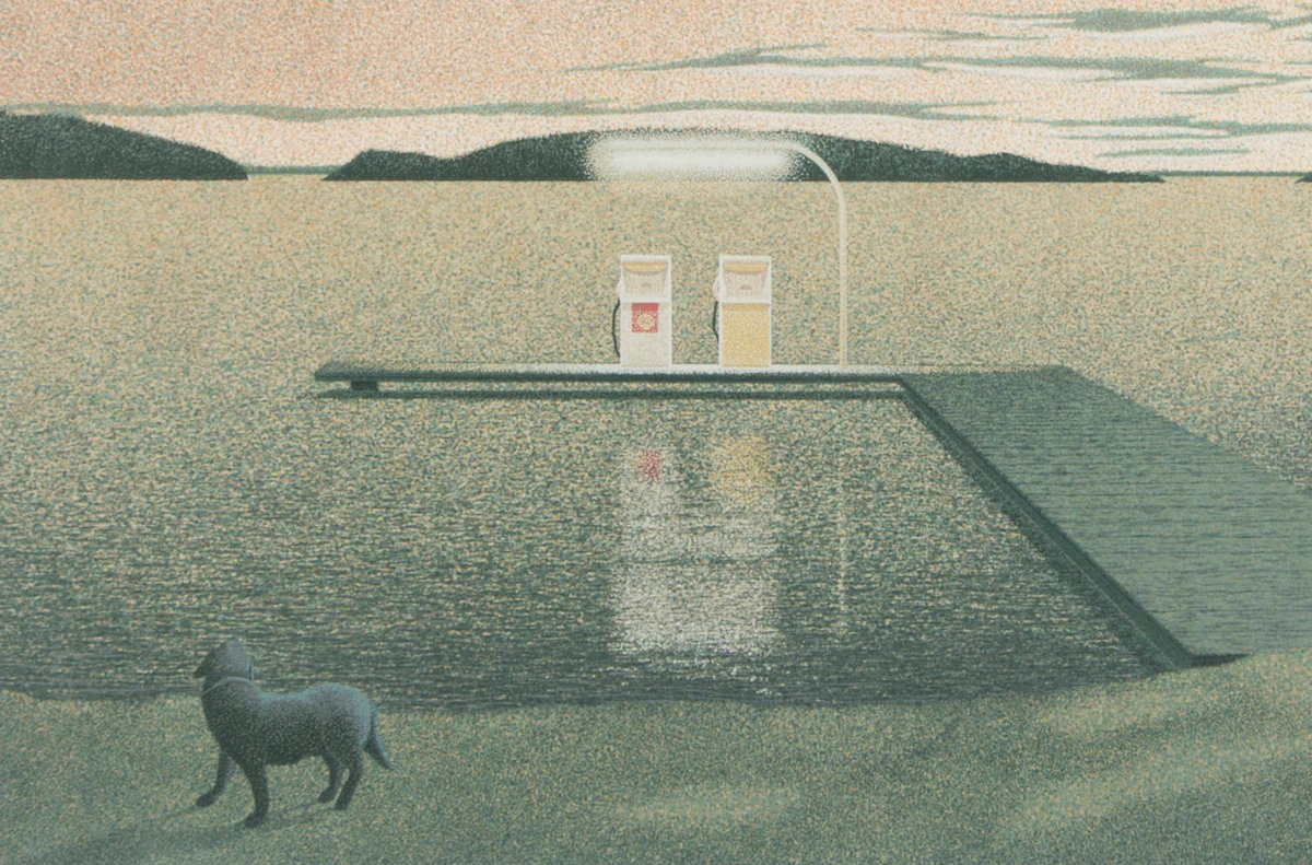 Jeremy Smith, Hamer Bay, colour screenprint, 1981