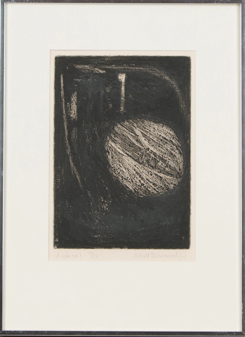 Albert  Dumouchel, L’echo No. 1 , etching, 1961 - view 2