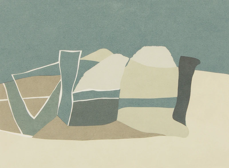 Toni Onley, Still Life in a Landscape