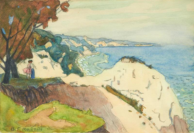 Bernice Fenwick Martin, Kissing Point, Scarborough Bluffs, graphite and watercolour on sketchbook paper - view 3