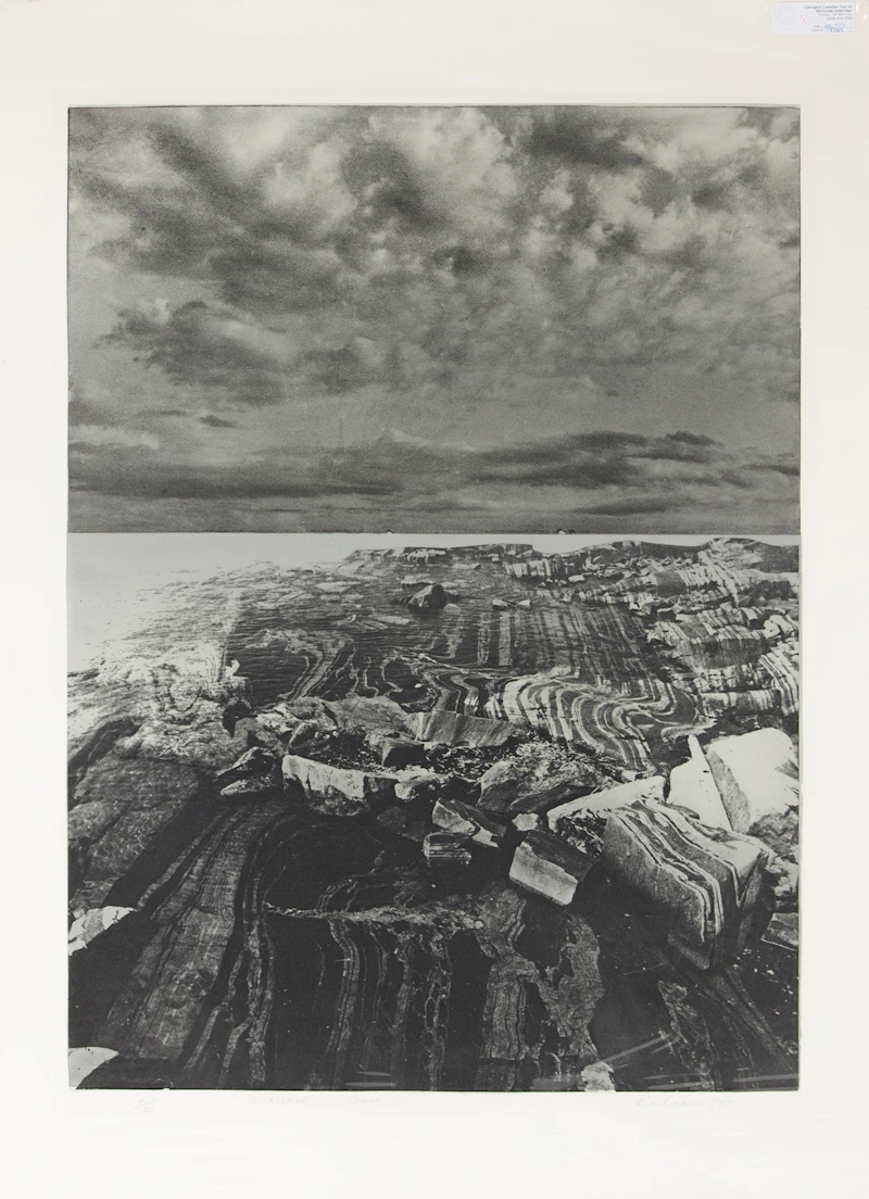 Edward John Bartram, Striated Coast, colour etching, 1977 - view 2
