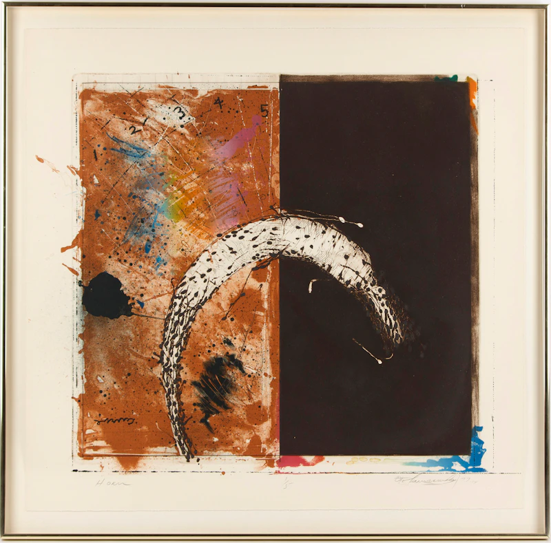 Otis Tamasauskas, Horn, colour lithograph, 1977 - view 2