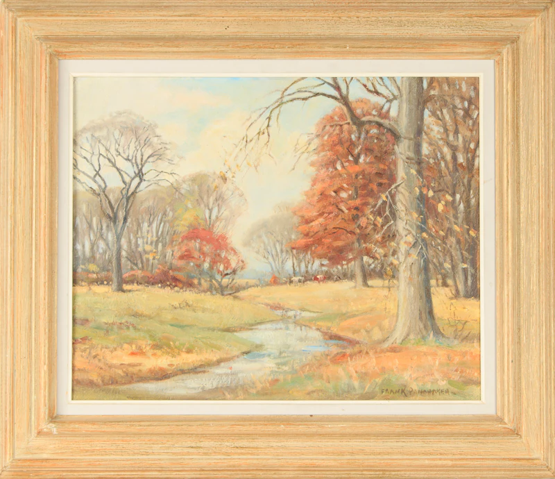 Frank Shirley Panabaker, Late Fall Near Ancaster, oil on board - view 2