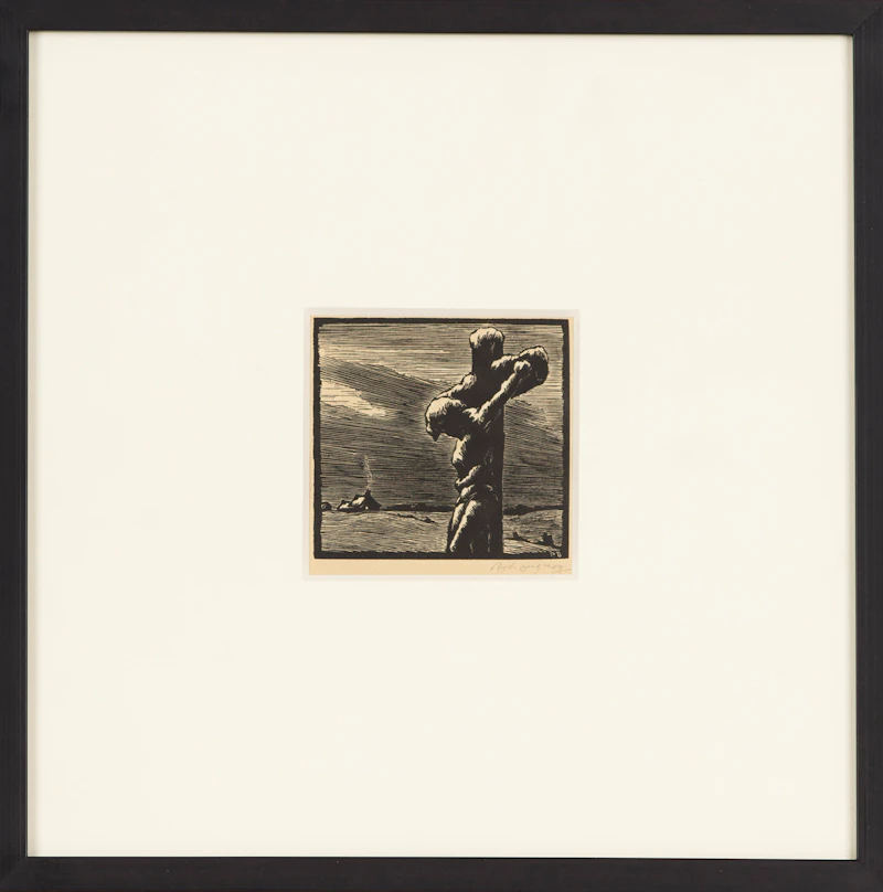 Rodolphe Duguay, Le Christ Veille, engraving - view 2