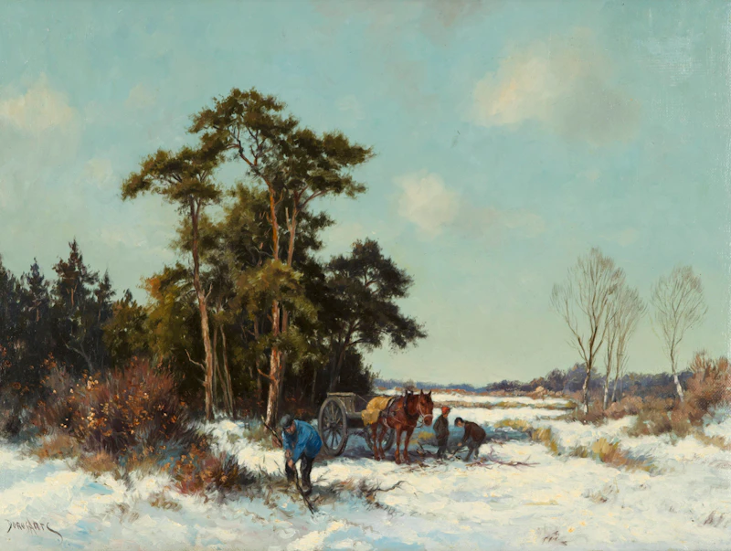 Picking Firewood (Three Figures) by Dorus Arts