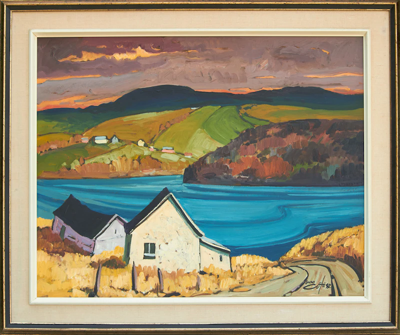 Bruno Côté, Riv St.-Jean, oil on board, 1992 - view 2