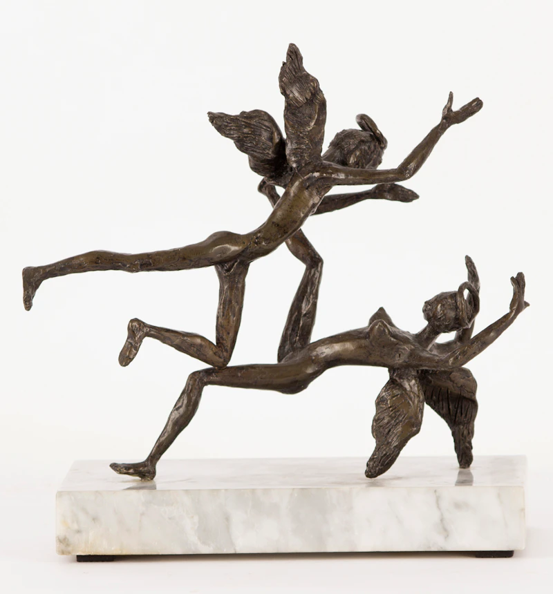 Almuth Lutkenhaus, Angel Gabriel and Mary, bronze - view 5