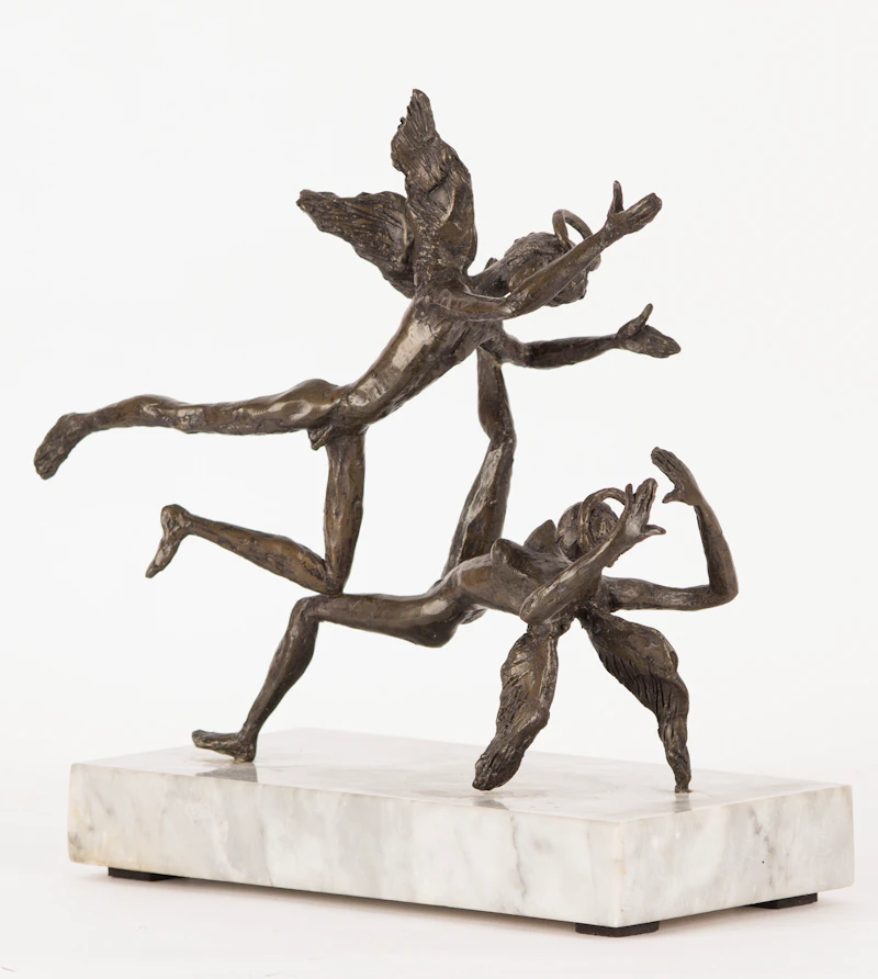 Almuth Lutkenhaus, Angel Gabriel and Mary, bronze - view 6