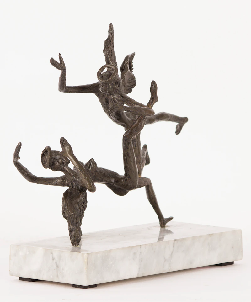 Almuth Lutkenhaus, Angel Gabriel and Mary, bronze - view 8