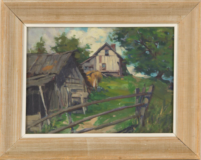 Queenie Gilverson Sorley, Moore Park Cottage (Shacks), oil on canvas board - view 2